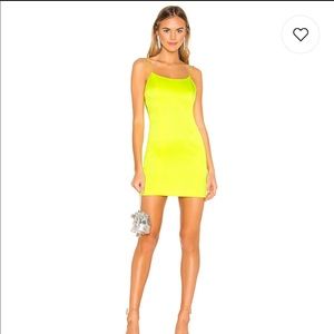 Nelle Mini Dress in Neon Yellow sz 12 NWT ✨